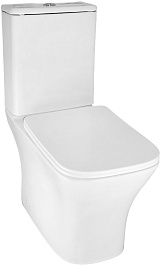 Azario Унитаз-компакт Kashmir AZ-9143S безободковый с бачком с сиденьем микролифт белый – фотография-3