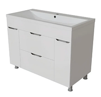 Mixline Тумба с раковиной Этьен 90 белая