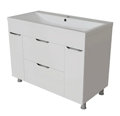 Mixline Тумба с раковиной Этьен 90 белая – фотография-1