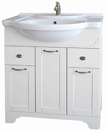 Dreja Тумба с раковиной Antia 75 белая – фотография-1