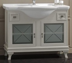 Opadiris Тумба с раковиной Борджи 105 слоновая кость – фотография-1