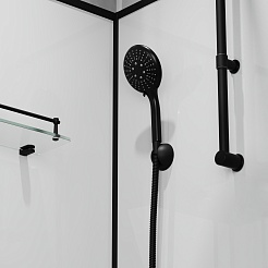 Niagara Душевая кабина Standart 100x100 R черная – фотография-8