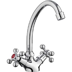 Frap Смеситель для кухни F4119 хром – фотография-1