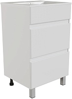 Mixline Тумба с раковиной Брикс 50 2 ящика белая