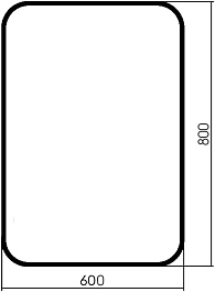 Mixline Зеркало Элит Нью Мальта-лофт 60 черное – фотография-2