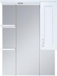 Misty Зеркальный шкаф Дива 85 R белый – фотография-1