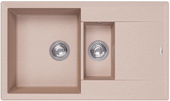 Florentina Мойка кухонная Тоскана 860 К песочная – фотография-1