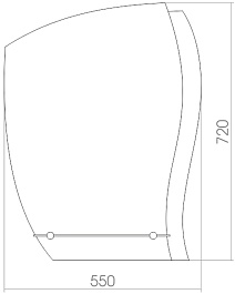 Mixline Зеркало Престиж Дуэт 55 – фотография-2