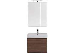 Aquanet Тумба с раковиной Нью-Йорк 70 орех – фотография-3