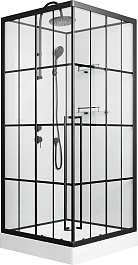 Niagara Душевая кабина Standart 100x100 L черная – фотография-1