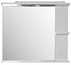 ASB-Mebel Зеркало Орхидея 80 белое дерево – фотография-1