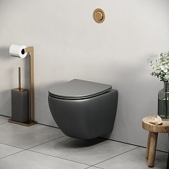 Grossman Унитаз подвесной Color GR-4455GMS серый матовый – фотография-8