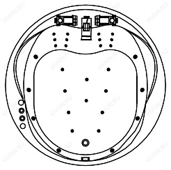 Kolpa San  Комплект гидро-аэромассажа Kolpa San Opera Elite Plus Air (массаж: боковой, спины, аэромассаж) – фотография-2
