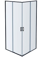 Aquatek Душевой уголок Ария 80/80 AQ ARI KV 08020GM профиль оружейная сталь, стекло прозрачное