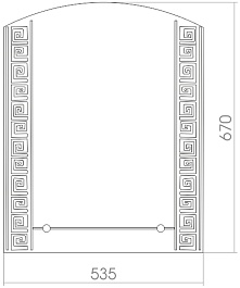 Mixline Зеркало Шарм Восток 53.5 – фотография-2