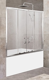 BelBagno Шторка на ванну 150-180/140 UNIQUE-VF-2-150/180-140-P-Cr – фотография-1