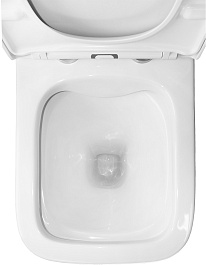 Azario Унитаз-компакт Blaise AZ-55-1 безободковый с бачком с сиденьем микролифт белый – фотография-11