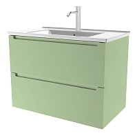 Зов Тумба с раковиной Дион 60 подвесная фисташковая