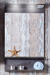 Бриклаер Зеркало для ванной Чили / Куба 55 цемент – фотография-1