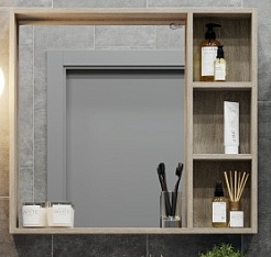 Onika Зеркальный шкаф Тимбер 80 дуб сонома – фотография-1