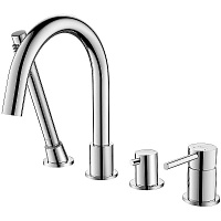 Aquatek Смеситель на борт ванны Европа AQ1348CR хром