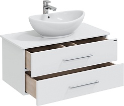 СанТа Мебель для ванной Вегас 100 подвесная белая – фотография-5