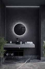 Sancos Зеркало круглое Sfera 80/80 с подсветкой SF800 – фотография-3