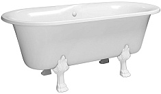 Фэма Ванна из литьевого мрамора Феррара (ножки белые)