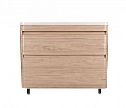 Style Line Тумба с раковиной напольная Атлантика 80, Люкс, ясень перламутр, PLUS – фотография-4