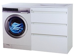 Misty Мебель для ванной Фостер 130 R, 3 ящика – фотография-9