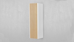 Velvex Пенал для ванной Klaufs 110 белый/дерево – фотография-4