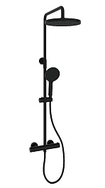 Sancos Душевая система Teo с термостатом черный SC11001MB – фотография-1