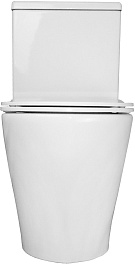 Azario Унитаз-компакт Flin AZ-1363C безободковый с бачком с сиденьем микролифт белый – фотография-5