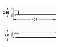 Grohe Полотенцедержатель Allure 40342000 – фотография-2