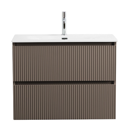 BelBagno Тумба с раковиной Uno mini 90 подвесная Бежевый матовый с раковиной BB-8099-3-90 – картинка-3