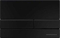 Ceramicanova Подвесной унитаз Metropol Rimless с шумоизоляционной панелью CN1000 с системой инсталляции Envision кнопка Flat чёрный матовый – фотография-2