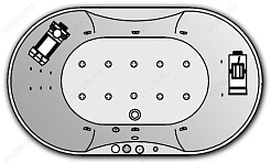 Kolpa San  Комплект гидро-аэромассажа Kolpa San Gloriana Special (хромотерапия, массаж: боковой, спины, ног, аэромассаж) – фотография-1