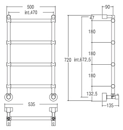 Margaroli Полотенцесушитель Sole 442 хром – фотография-3