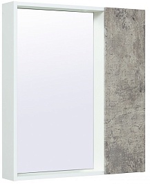 Runo Зеркало-шкаф для ванной Манхэттен 65 серый бетон – фотография-1