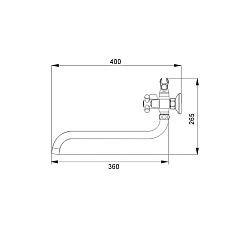 Raiber Смеситель для ванны Classic R2003 – фотография-4