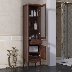 Opadiris Шкаф-пенал для ванной Лоренцо 45 орех R – фотография-2