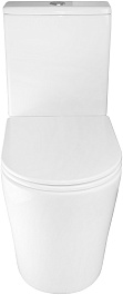 Azario Унитаз-компакт Maro AZ-2125 безободковый с бачком с сиденьем микролифт белый – фотография-4