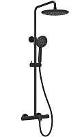 Sancos Душевая система Game с термостатическим смесителем чёрный матовый SC3001MB