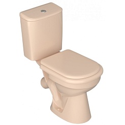 Керамин Унитаз-компакт Рива бежевый – фотография-1