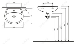 IFO Раковина "Hitta" RS041105000 – фотография-4