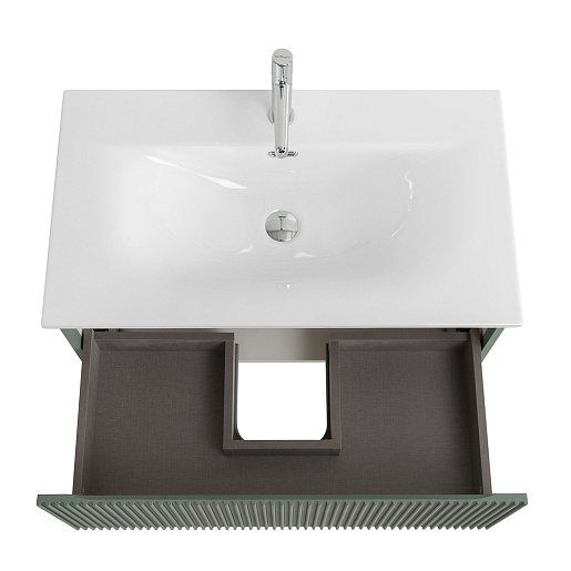 BelBagno Тумба с раковиной Uno 80 с 1 ящиком подвесная Еловый матовый с раковиной BB-8099-3-80 – картинка-9