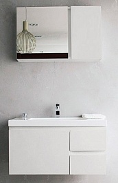 BelBagno Тумба с раковиной LUCE 800, 3 ящика, Bianco Laccato Lucido – фотография-2