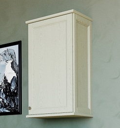 ValenHouse Шкаф подвесной Лиора 40 слоновая кость, фурнитура хром – фотография-1