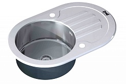 Zorg Кухонная мойка "Inox Glass" GL-7851-OV-WHITE – фотография-1