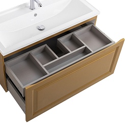 Cezares Тумба под раковину Giubileo 100 подвесная брашированное золото – фотография-6